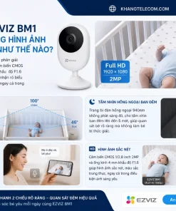 Camera Trông Trẻ EZVIZ BM1: Phát Hiện Bé Khóc, Báo Rời Nôi