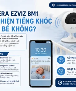 Camera Trông Trẻ EZVIZ BM1: Phát Hiện Bé Khóc, Báo Rời Nôi
