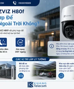 Camera EZVIZ H80f Multi 2K+: Ba Ống Kính, Thu Phóng 12X, Chuẩn IP67