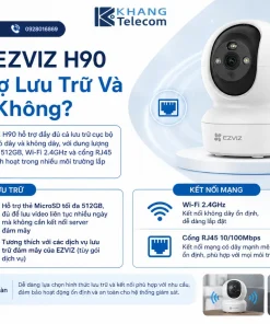 Camera EZVIZ H90 Dual 2K+: 8MP, Đêm 30m, 2 Ống Kính