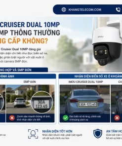 Camera IMOU IPC-S7XP-10M0WED Cruiser Dual: 10MP, 2 Ống Kính, IP66