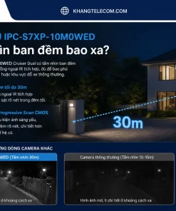Camera IMOU IPC-S7XP-10M0WED Cruiser Dual: 10MP, 2 Ống Kính, IP66