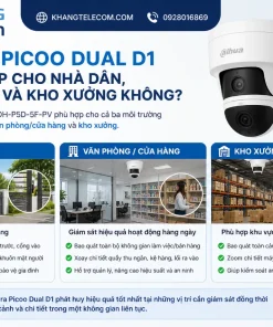 Camera Dahua DH-P5D-5F-PV Picoo Dual D1: 10MP, 2 Ống Kính, IP66