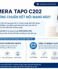 Camera IP 2MP TP-Link Tapo C202: 360°, Đêm 12m, Đàm Thoại 2 Chiều