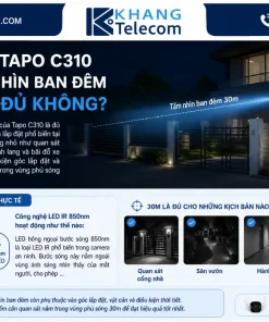 Camera TP-Link Tapo C310: 2K 3MP, Đêm 30m, IP66 Ngoài Trời