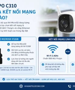 Camera TP-Link Tapo C310: 2K 3MP, Đêm 30m, IP66 Ngoài Trời