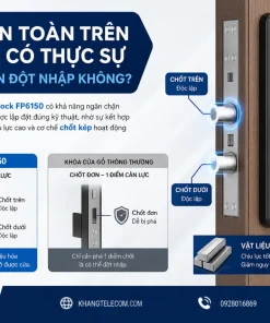 Khóa Cửa Gỗ PHGLOCK FP6150: Vân Tay, Chốt Kép Chống Cạy