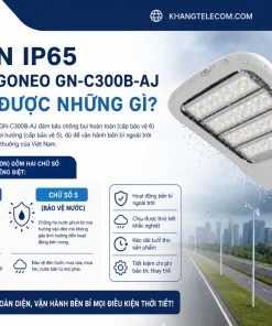 Đèn Năng Lượng Mặt Trời 300W GONEO GN-C300B-AJ: Pin 15Ah, IP65