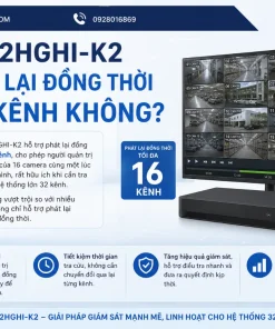 Đầu Ghi HDTVI 32 Kênh DS-7232HGHI-K2: H.265+, 2 HDD, 5 Tín Hiệu