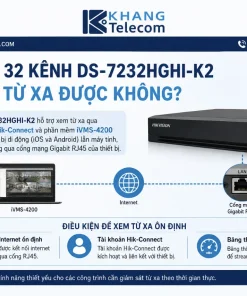 Đầu Ghi HDTVI 32 Kênh DS-7232HGHI-K2: H.265+, 2 HDD, 5 Tín Hiệu