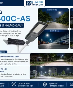 Đèn Năng Lượng Mặt Trời 600W GONEO GN-A600C-AS: IP65, Pin 30Ah