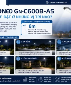 Đèn Năng Lượng Mặt Trời 600W GONEO GN-C600B-AS: IP65, 3100lm, Pin 30Ah