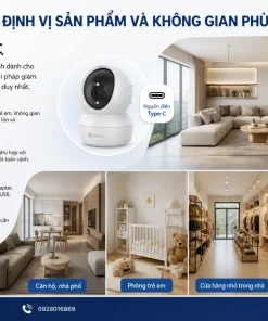Camera EZVIZ H7c Dual 2K+: Xoay 360°, 2 Ống Kính, AI Phát Hiện Người