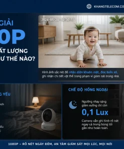 Camera EZVIZ H1c: 1080p, Góc Rộng 108°, Cảnh Báo Chuyển Động
