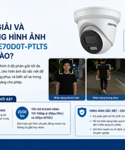 Camera Analog PT 2MP HIKVISION DS-2CE70D0T-PTLTS: PT, Full HD, 2 Chiều