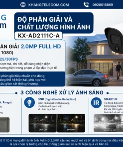 Camera Analog KBVISION KX-AD2111C-A: 2MP, Full Color, Mic, IP67