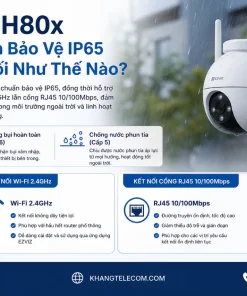 Camera EZVIZ H80x Dual 4K: Ống Kính Kép, Xoay 340°, IP65