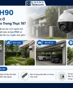Camera EZVIZ H90 Dual 2K+: 8MP, Đêm 30m, 2 Ống Kính