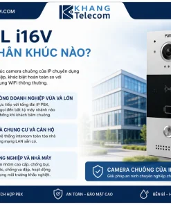 Camera Chuông Cửa IP Fanvil i16V: SIP, HD, IP65, PoE, IK10, H.264