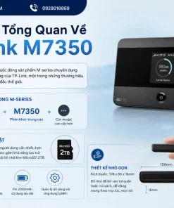 Bộ Phát Wifi Di Động 4G LTE TP-Link M7350: 150Mbps, 10 Thiết Bị