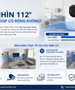 Camera IP 3MP Imou C32SP: 112°, Hồng Ngoại 10m, Đàm Thoại 2 Chiều