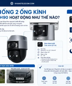 Camera EZVIZ H90 Dual 2K+: 8MP, Đêm 30m, 2 Ống Kính