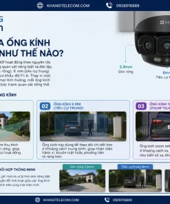Camera EZVIZ H80f Multi 2K+: Ba Ống Kính, Thu Phóng 12X, Chuẩn IP67