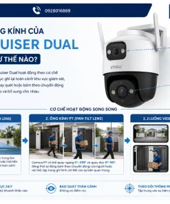 Camera IMOU IPC-S7XP-10M0WED Cruiser Dual: 10MP, 2 Ống Kính, IP66