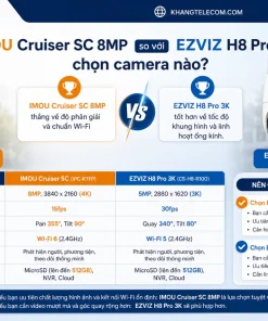 Camera IMOU IPC-K7FP-8V0N Cruiser SC: 8MP 4K, Xoay 355°, Đêm 30m