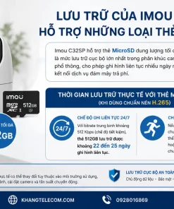 Camera IP 3MP Imou C32SP: 112°, Hồng Ngoại 10m, Đàm Thoại 2 Chiều