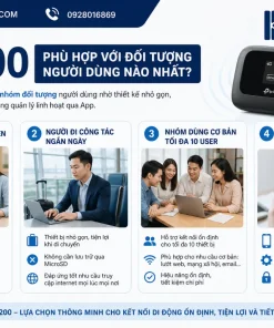 Bộ Phát Wifi Di Động 4G LTE TP-Link M7200: 10 User, Pin 8 Giờ, App