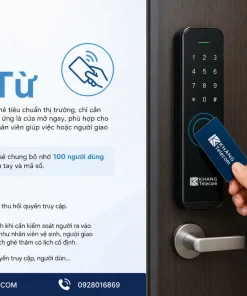 Khóa Cửa Cổng Nhôm PHGLock FE605A: 5 Cách Mở, App 1–2 Mặt