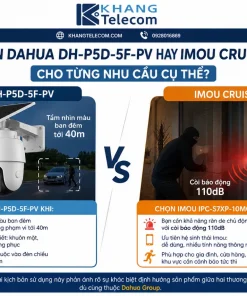 Camera Dahua DH-P5D-5F-PV Picoo Dual D1: 10MP, 2 Ống Kính, IP66