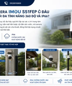Camera IP ngoài trời IMOU S51FEP Full Color: 5MP 3K, 360 Độ, IP66