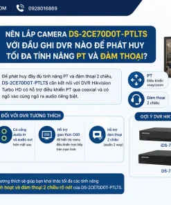 Camera Analog PT 2MP HIKVISION DS-2CE70D0T-PTLTS: PT, Full HD, 2 Chiều