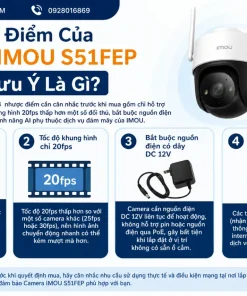 Camera IP ngoài trời IMOU S51FEP Full Color: 5MP 3K, 360 Độ, IP66