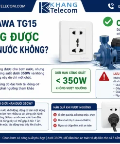 Ổ Cắm Hẹn Giờ Dạng Cơ KAWA TG15: 15 Phút, 1200W, Dùng Trong Nhà