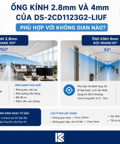 Camera Hikvision DS-2CD1123G2-LIUF: 2MP, Đèn Kép 30m/20m, IP67