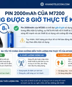 Bộ Phát Wifi Di Động 4G LTE TP-Link M7200: 10 User, Pin 8 Giờ, App
