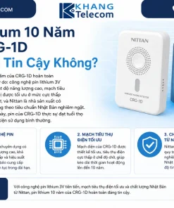 Đầu Báo Nhiệt Nhật Bản Nittan CRG-1D: Cố Định, 65°C, Pin 10 Năm