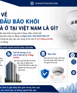 Đầu Báo Khói Wifi Exsmith TF210: 20m², Wifi 2.4GHz, 80dB, Pin 9V