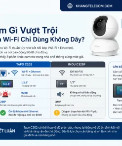 Camera IP 2MP TP-Link Tapo C202: 360°, Đêm 12m, Đàm Thoại 2 Chiều