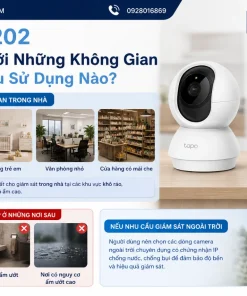 Camera IP 2MP TP-Link Tapo C202: 360°, Đêm 12m, Đàm Thoại 2 Chiều