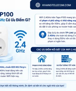 Ổ Cắm Thông Minh Tapo P100: 2300W, App, Hẹn Giờ, Alexa, 2.4GHz