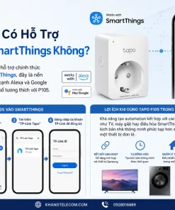 Ổ Cắm Thông Minh Mini Tapo P105: 1800W, Hẹn Giờ, Alexa, Google