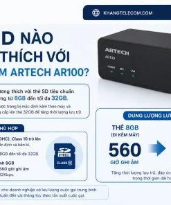 Máy ghi âm điện thoại 01 line ARTECH AR100: Tự Động, SD, Caller ID
