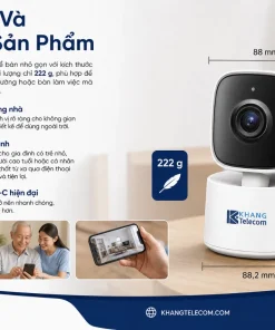 Camera EZVIZ CP1 Pro 2K+: Zoom 4X, Quay Quét 360°, Gọi Một Chạm