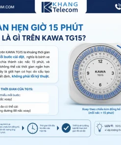 Ổ Cắm Hẹn Giờ Dạng Cơ KAWA TG15: 15 Phút, 1200W, Dùng Trong Nhà