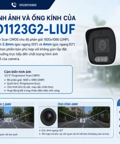 Camera Hikvision DS-2CD1123G2-LIUF: 2MP, Đèn Kép 30m/20m, IP67