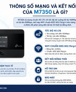 Bộ Phát Wifi Di Động 4G LTE TP-Link M7350: 150Mbps, 10 Thiết Bị